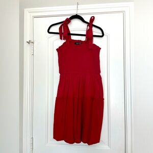 Red large dress